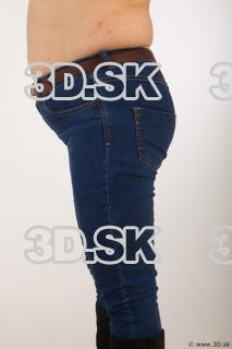 Thigh blue jeans black shoes of Gwendolyn 0003